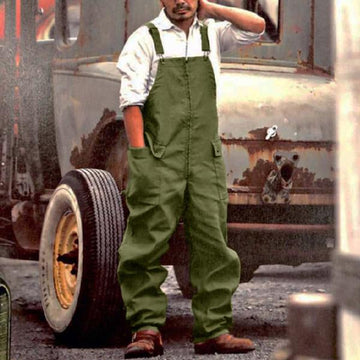Men's Retro Loose Casual Workwear Jumpsuits Overall